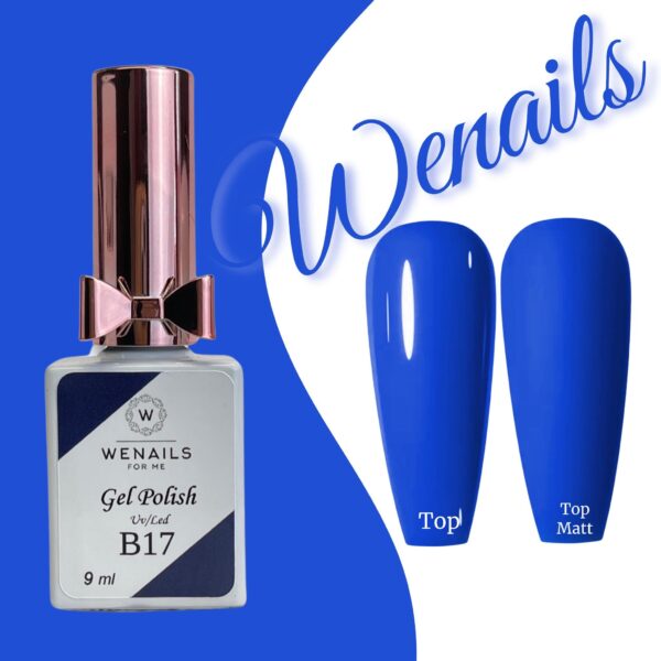 Vernis semi-permanent (gelpolish) tout en un bleu roi