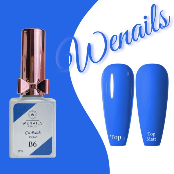 Vernis semi-permanent bleu 3 en 1