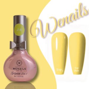 Vernis semi-permanent jaune vif 3in1 qui se suffit à lui seul