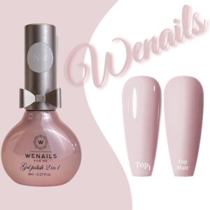 Vernis semi-permanent rose clair 3in1 délicate et romantique