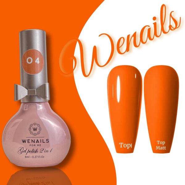 Gelpolish - vernis semi permanent orange vif