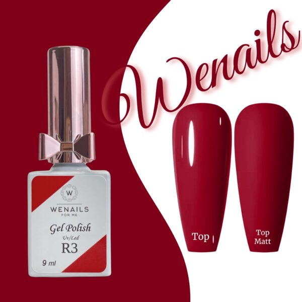 Gelpolish - vernis semi permanent 3 en 1 bordeaux