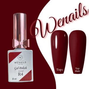 Vernis semi-permanent 3 en 1 bordeaux