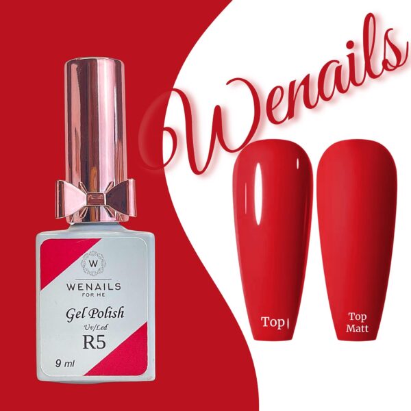 Vernis semi-permanent rouge 3 en 1