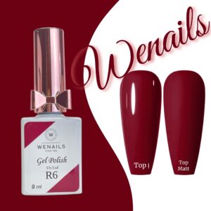 Vernis semi-permanent bordeaux 3en1