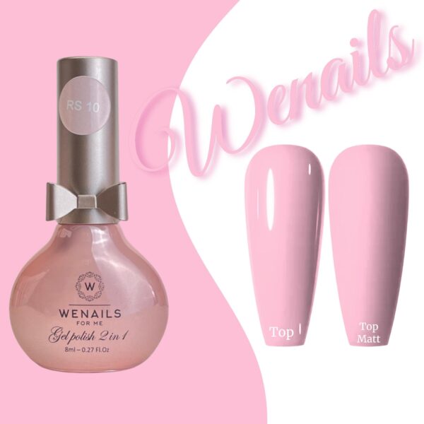 Vernis semi-permanent 3 en 1 rose