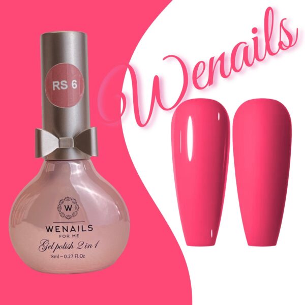 Vernis semi-permanent rose fuchsia effet gel