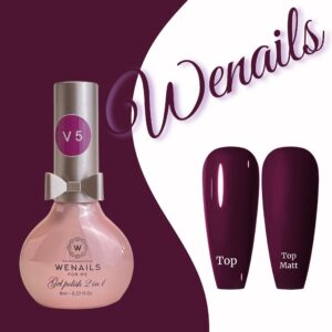 Vernis semi-permanent violet 3in1