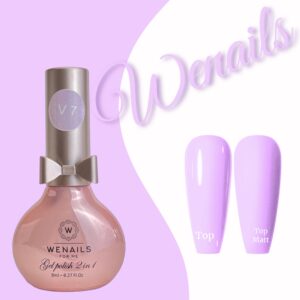 Vernis semi-permanent lilas 3in1