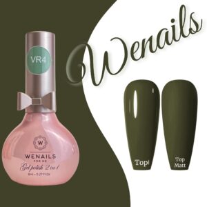 Gelpolish (vernis semi-permanent) vert profond