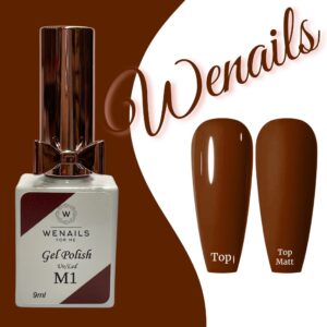 Vernis semi-permanent marron autolissant, 3in1 facile à appliquer