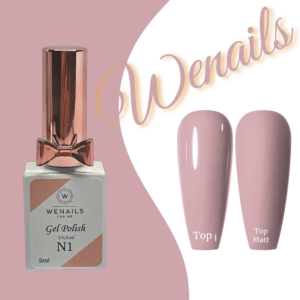 Vernis semi-permanent rose clair qui évoque la douceur et l'élégance.