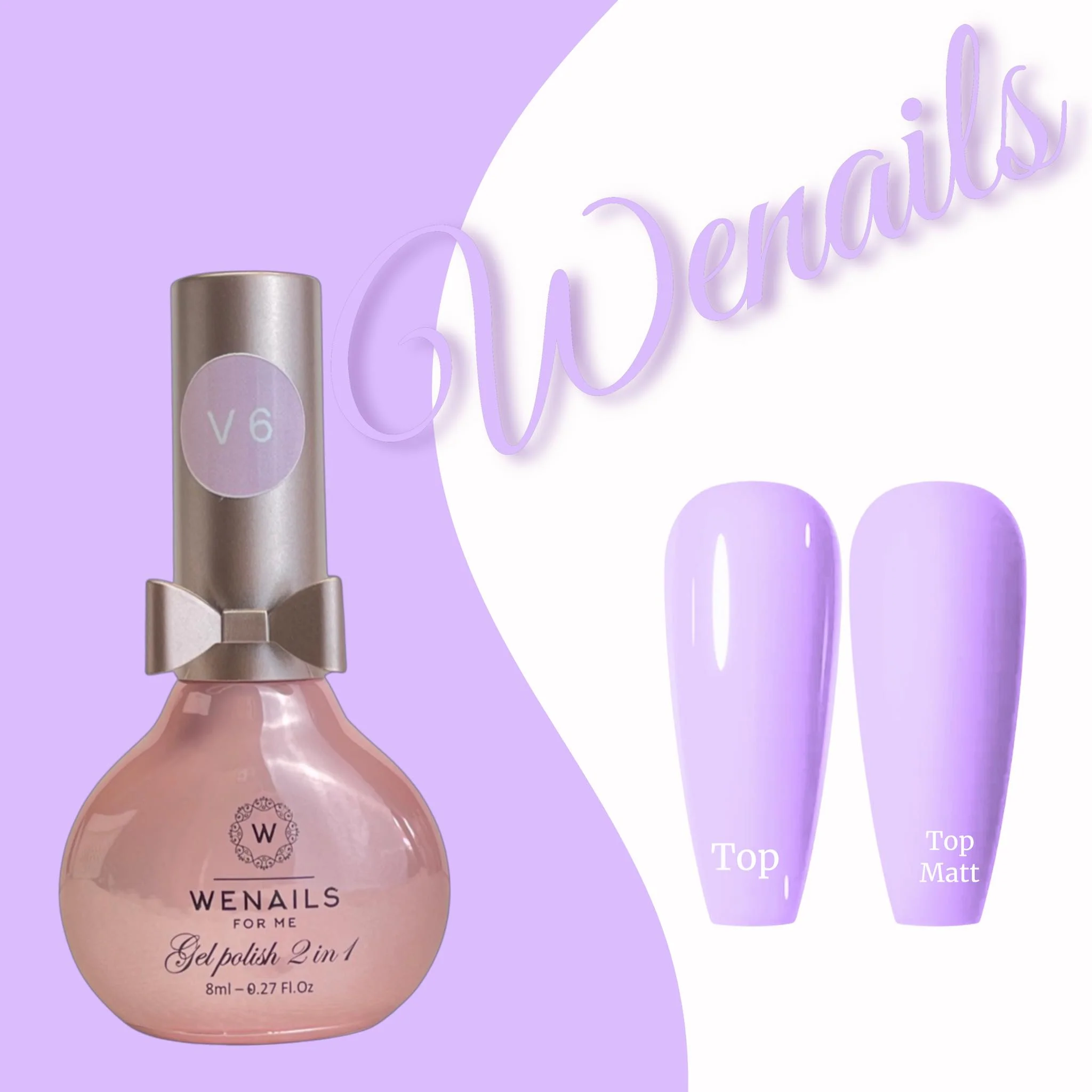 Vernis semi-permanent lilas pastel